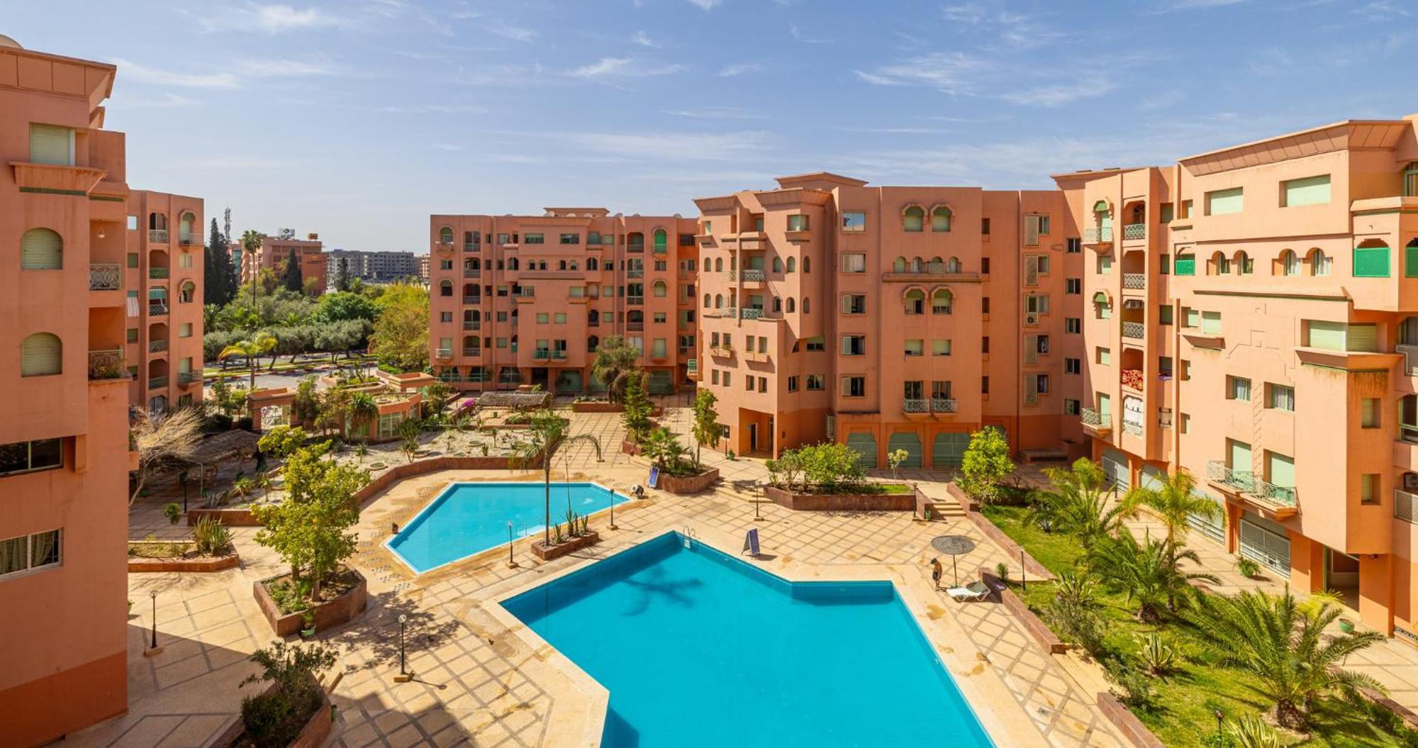 Apartamento Charming 2-Bed Oasis Pool View Marrakesh Exterior foto